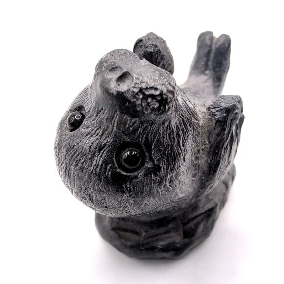 Wolf Original Young Seal Handcrafted Sculpture Figure Canada Signed Stone/Resin - Picture 6 of 10